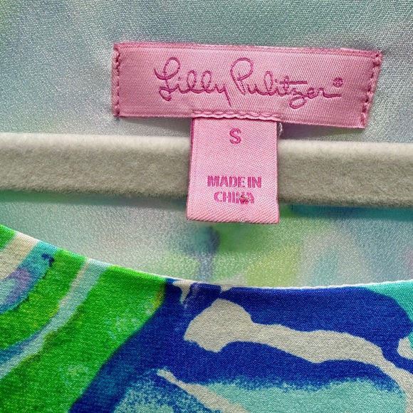 Lilly Pulitzer JACKIE 100% Silk Shift Dress CASA DEL SOL | Small - Picture 4 of 11